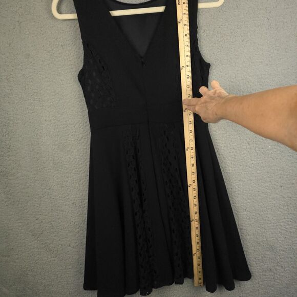 Altar'd State Dress Womens M Black Sleeveless Fit and Flare Lace Feminine - Picture 4 of 16